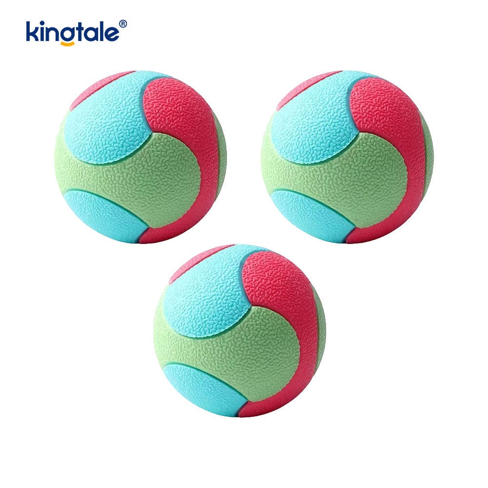 Pet Toy Ball - Färgblockerad Solid TPR Ball
