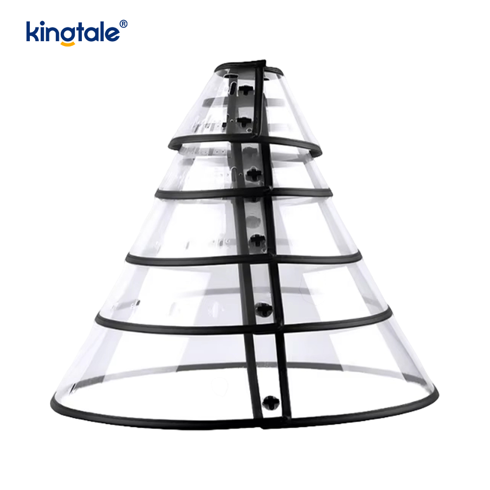 Kingtale Justerbar Mjuk Pet Recovery Halsband för Hundar Katter Hållbar Solid Plast Personlig skyddande plastkon