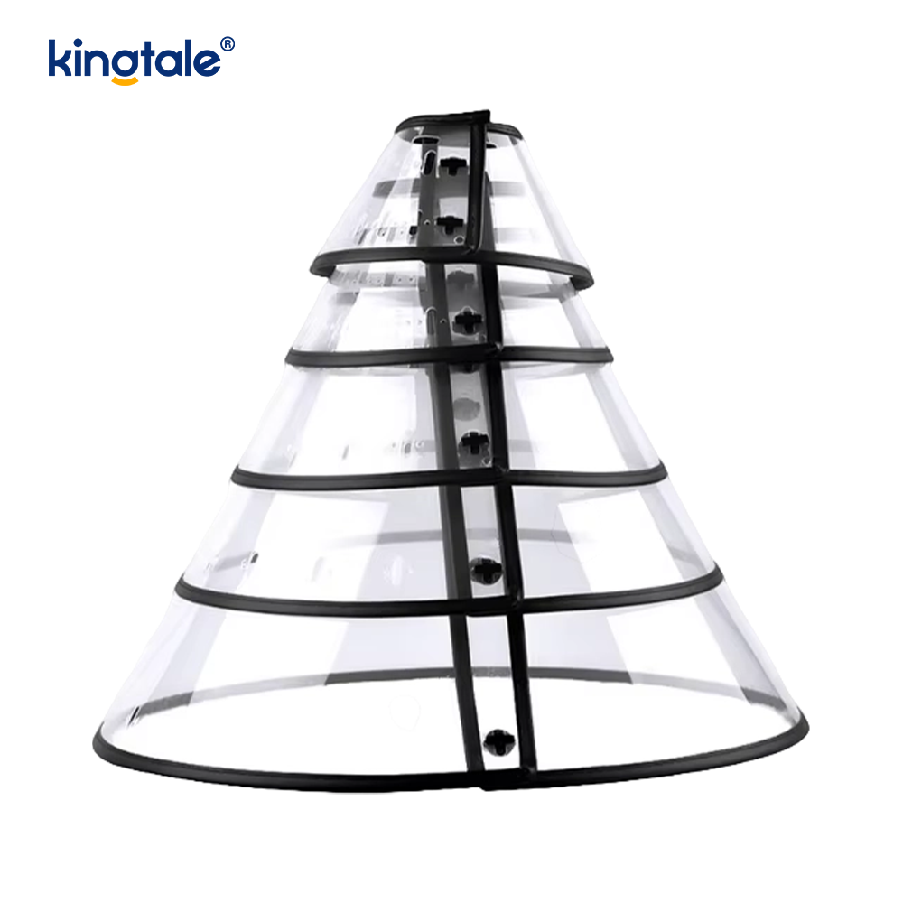 Kingtale Justerbar Mjuk Pet Recovery Halsband för Hundar Katter Hållbar Solid Plast Personlig skyddande plastkon