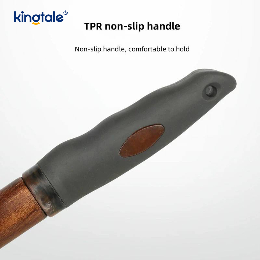 Rostfritt stål Pins Bok Trä Body Ground Pet Comb