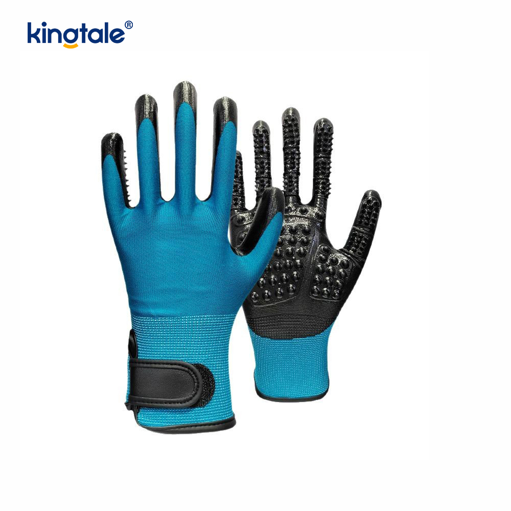 Pet Hair Remover Glove Gentle Pet Grooming Glove Borste Avlägsningshandske