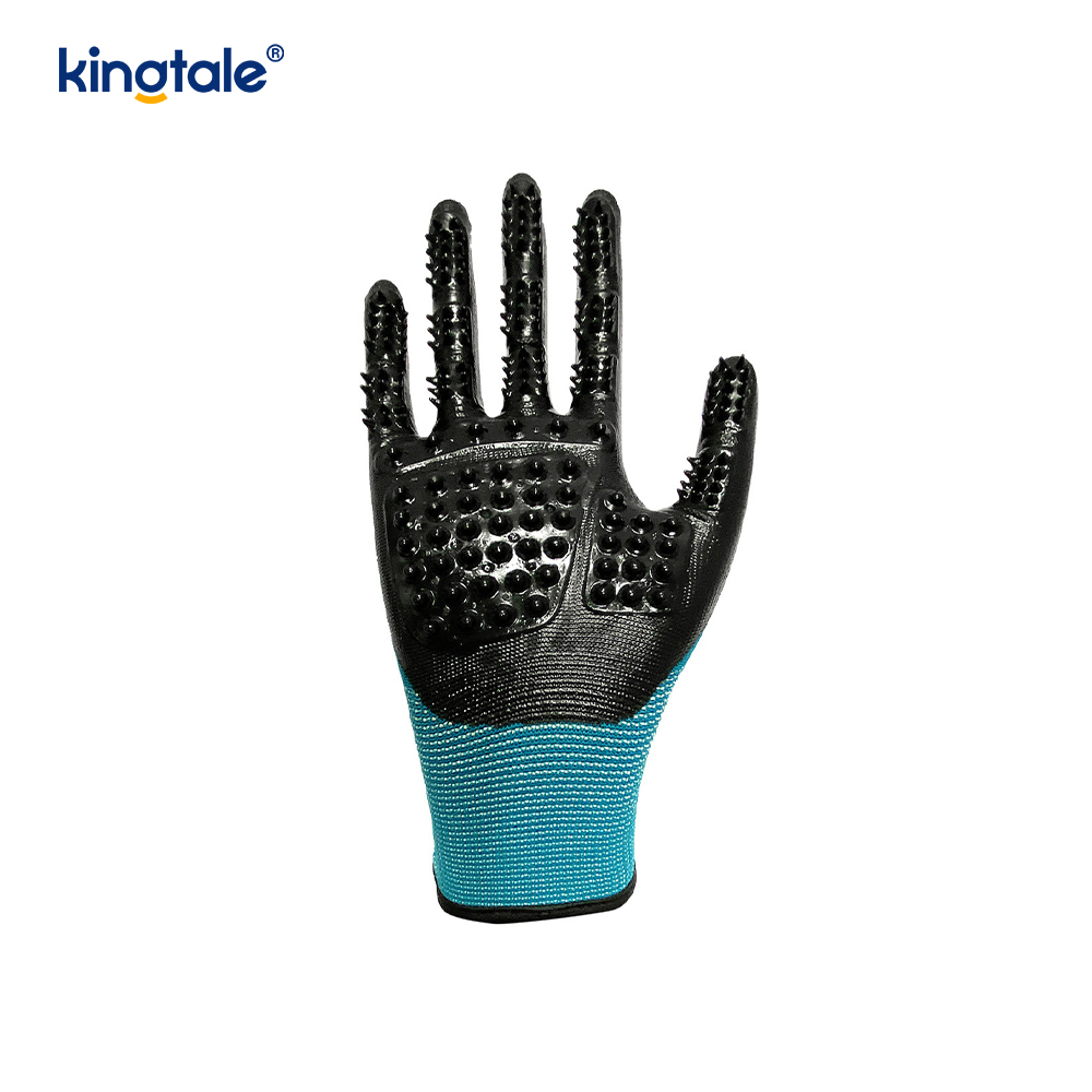 Pet Hair Remover Glove Gentle Pet Grooming Glove Borste Avlägsningshandske
