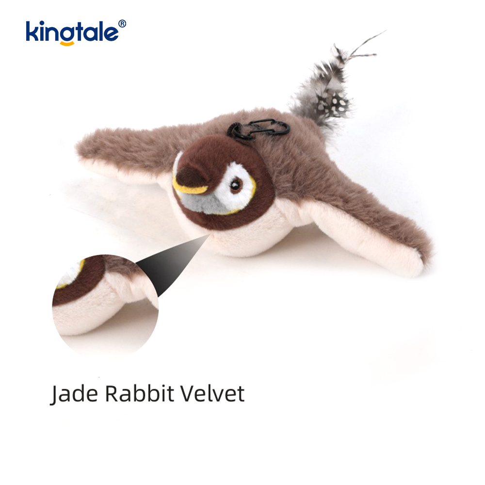 Simulerad Sparrow Pet Plyschleksak för alla raser Cat Kicker Catnip Toys Sparrow