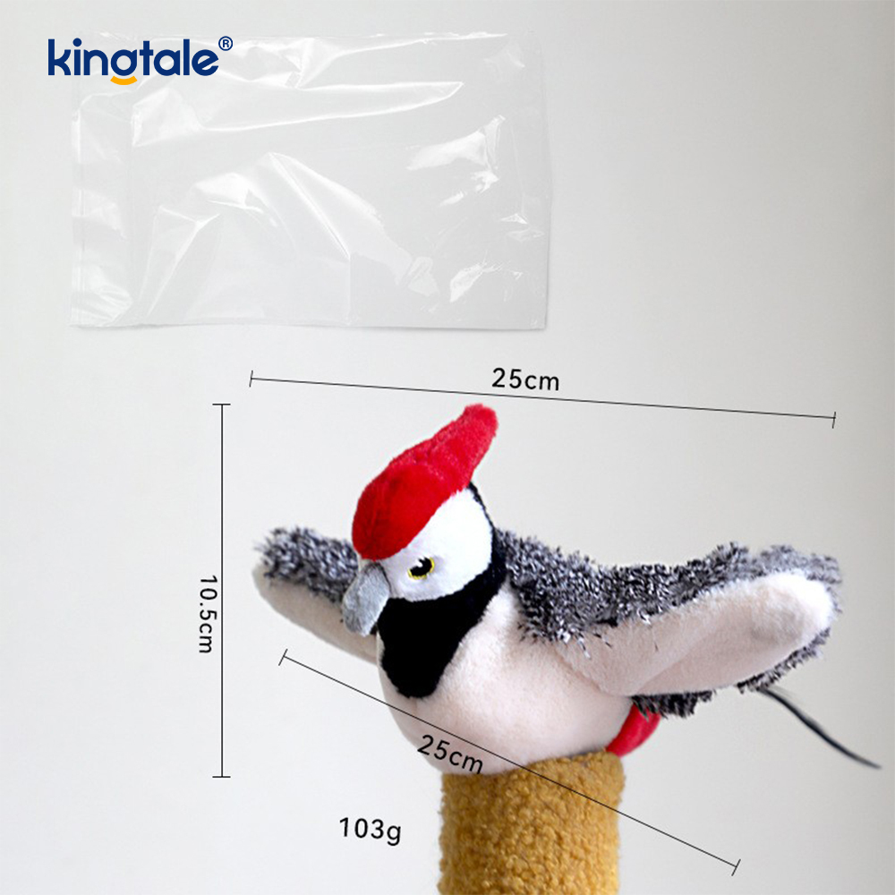 Simulerad Sparrow Pet Plyschleksak för alla raser Cat Kicker Catnip Toys Sparrow