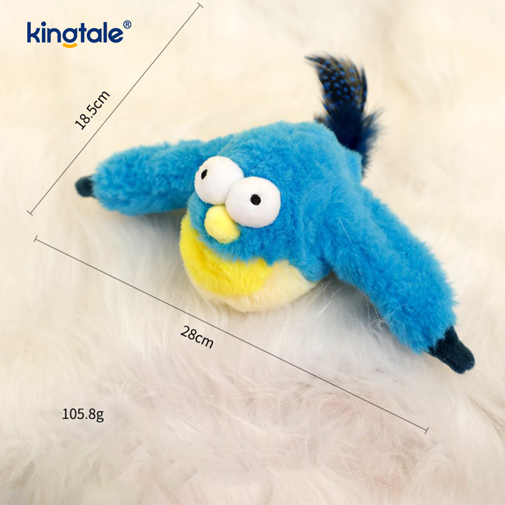 Simulerad Sparrow Pet Plyschleksak för alla raser Cat Kicker Catnip Toys Sparrow