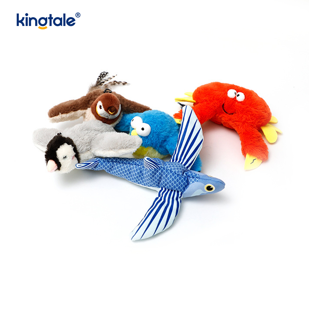 Simulerad Sparrow Pet Plyschleksak för alla raser Cat Kicker Catnip Toys Sparrow