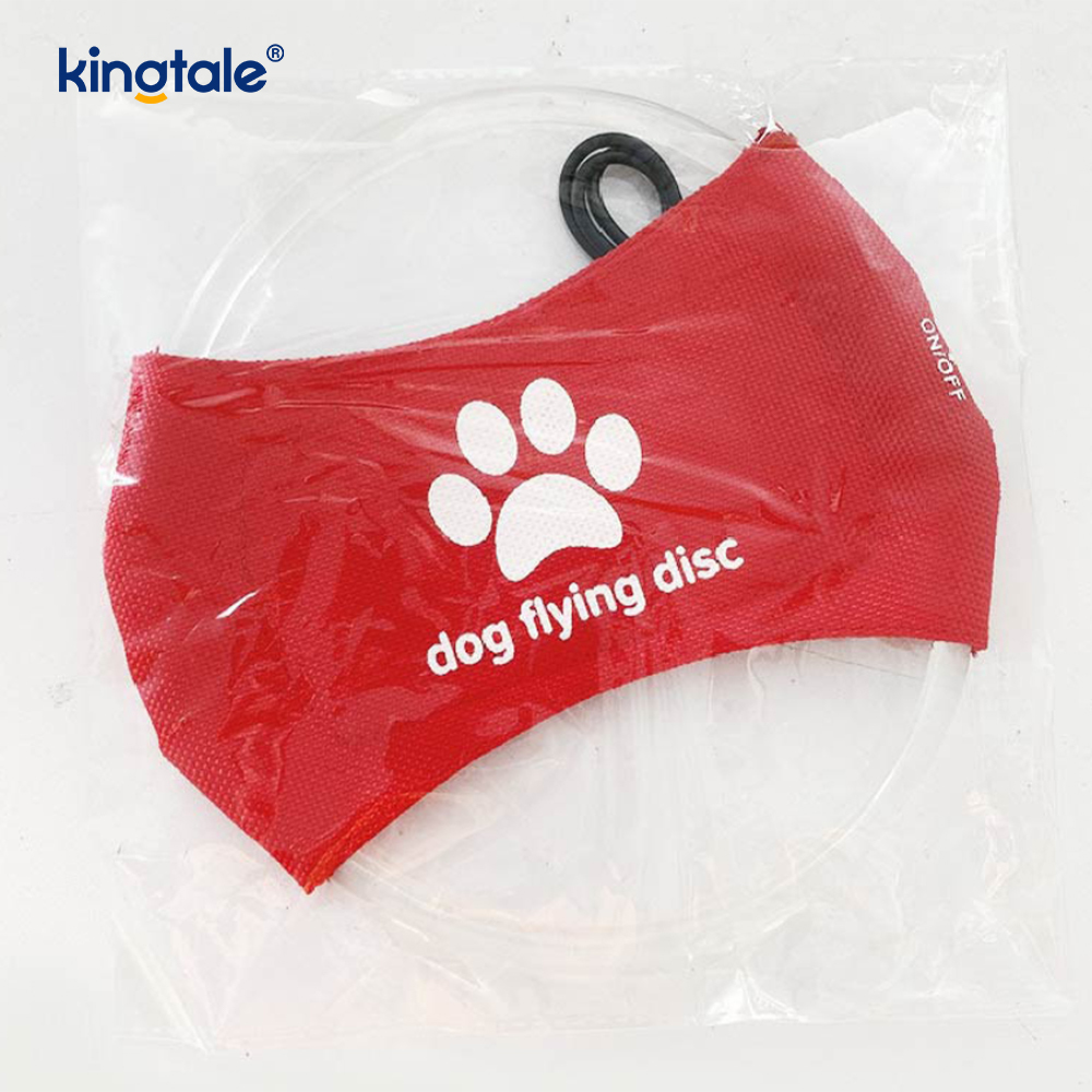 Pet Light-Up Frisbee High Visibility Lighted Pet Training Kasta Spela för träning