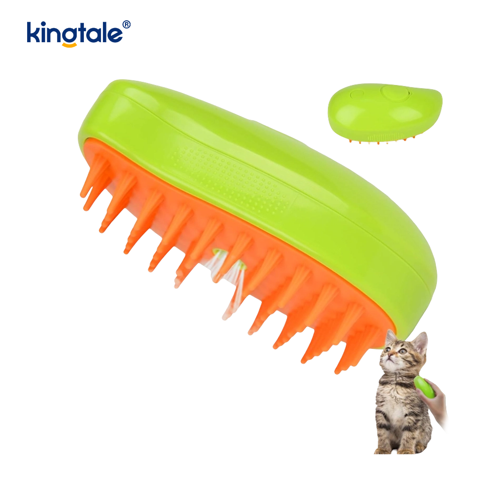 Cat Steam Brush 3 In 1 Steamy Pet Brush Silikonmassage Dog Hair Remover Kam