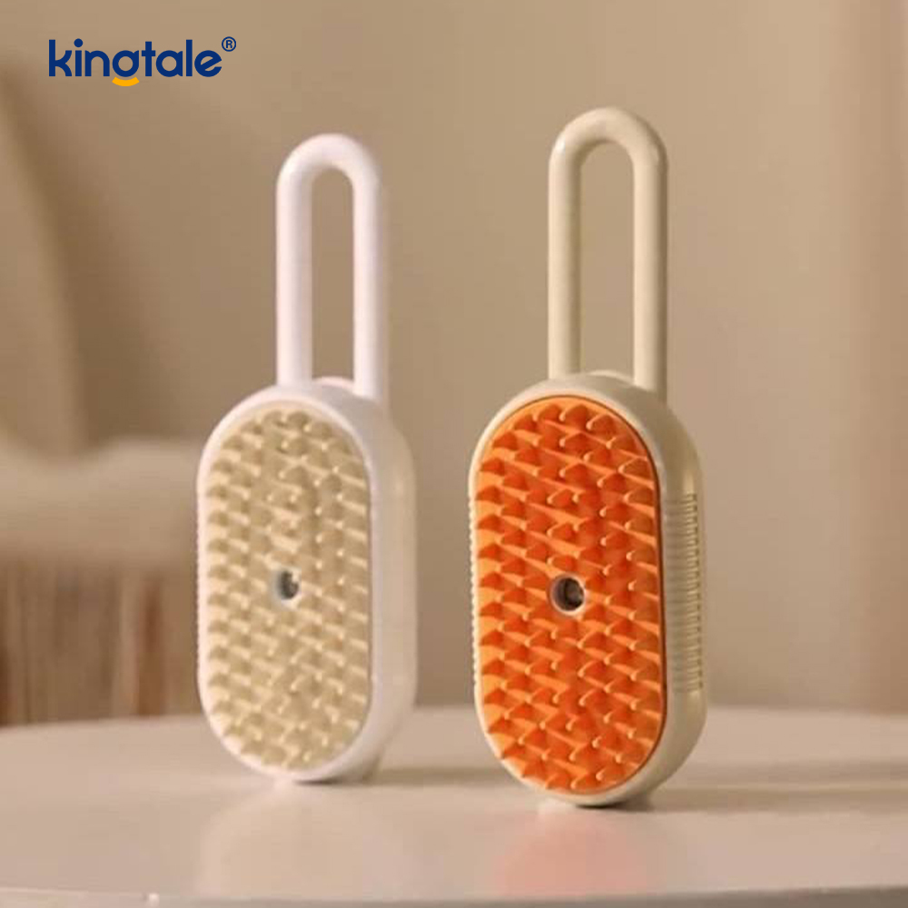 Cat Steam Brush 3 In 1 Steamy Pet Brush Silikonmassage Dog Hair Remover Kam