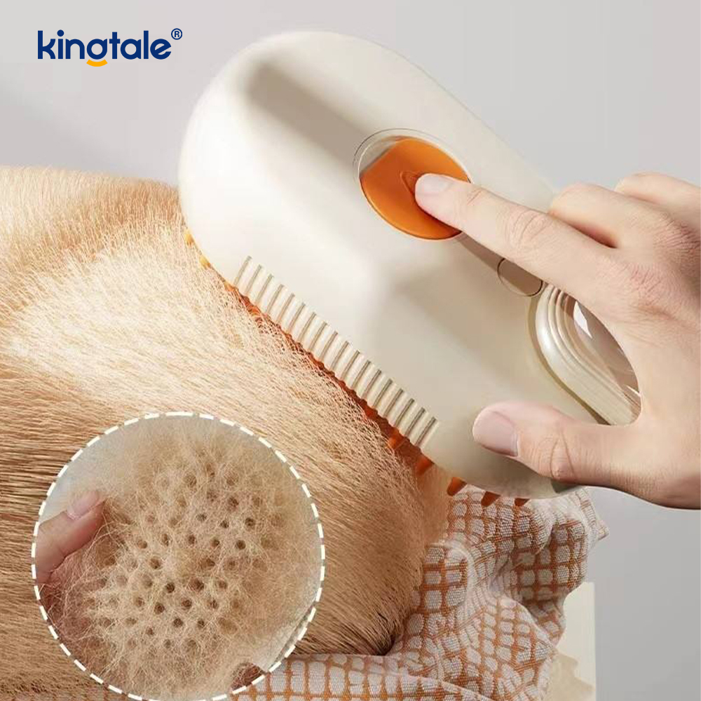 Cat Steam Brush 3 In 1 Steamy Pet Brush Silikonmassage Dog Hair Remover Kam