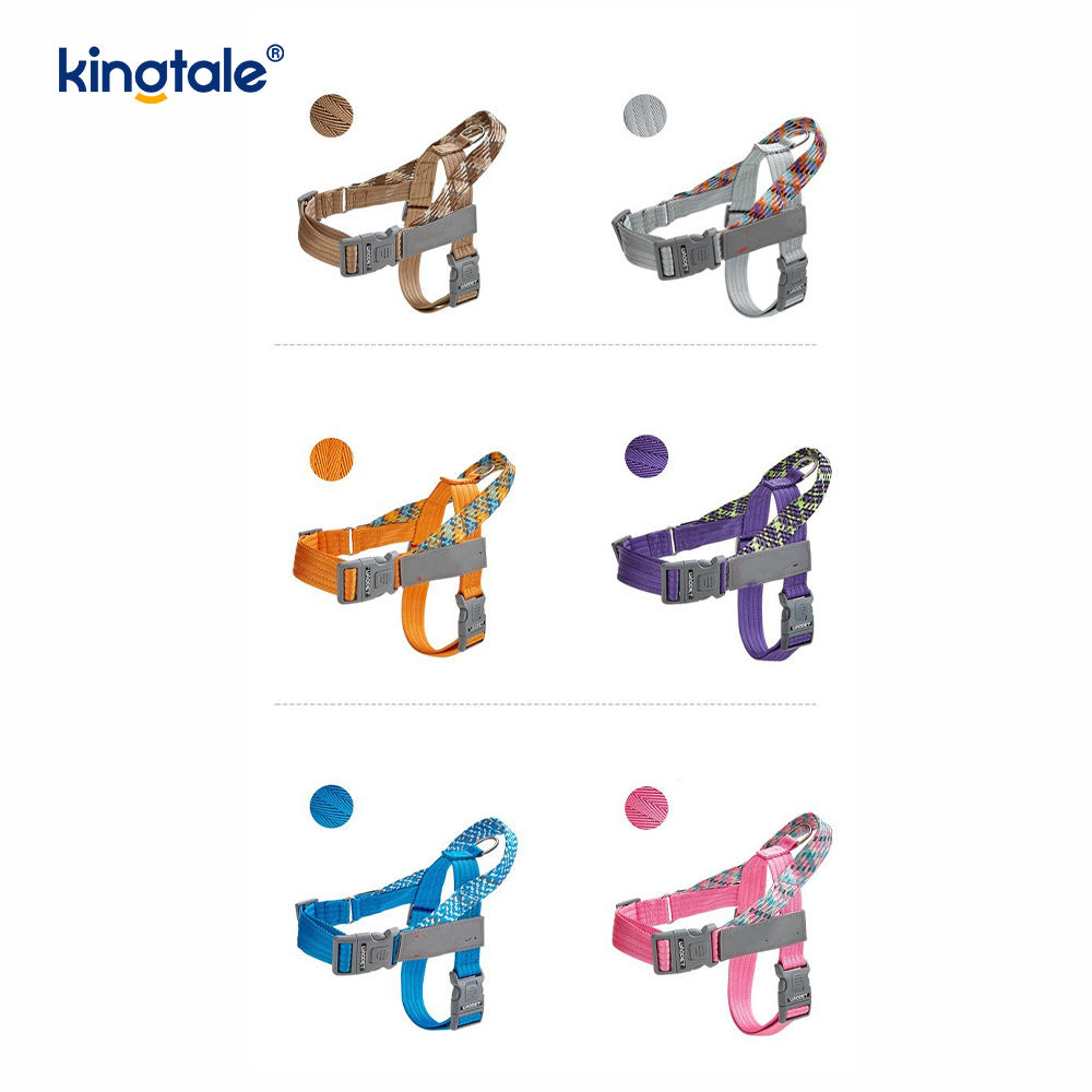 Utvecklad Braid Nylon Webbing Highlight Reflexive Dog Sele