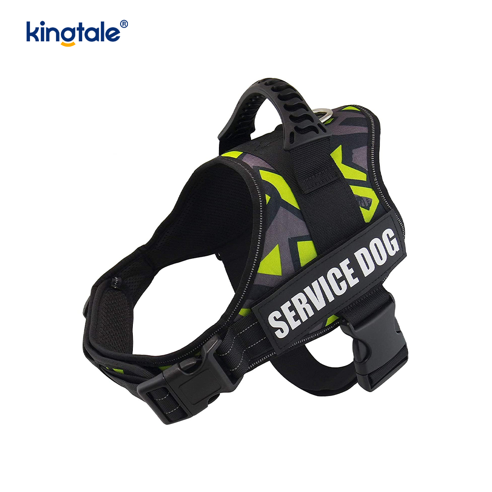 No Pull Reflekterande Designer Hundsele Solid Nylon Rep Hundkoppel