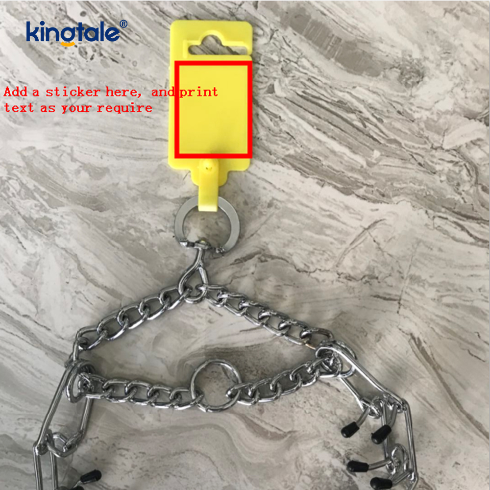 Pet Pinch Choke Halsband Kolstål Metal Prong Dog Training Halsband
