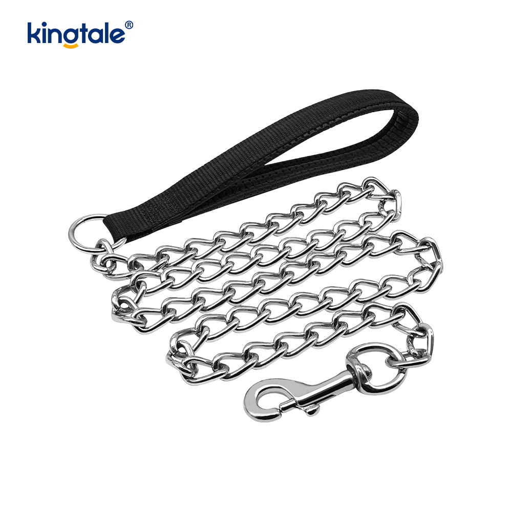 Custom Metal Heavy Duty Hundkedjeledning med skumhandtag för hundar