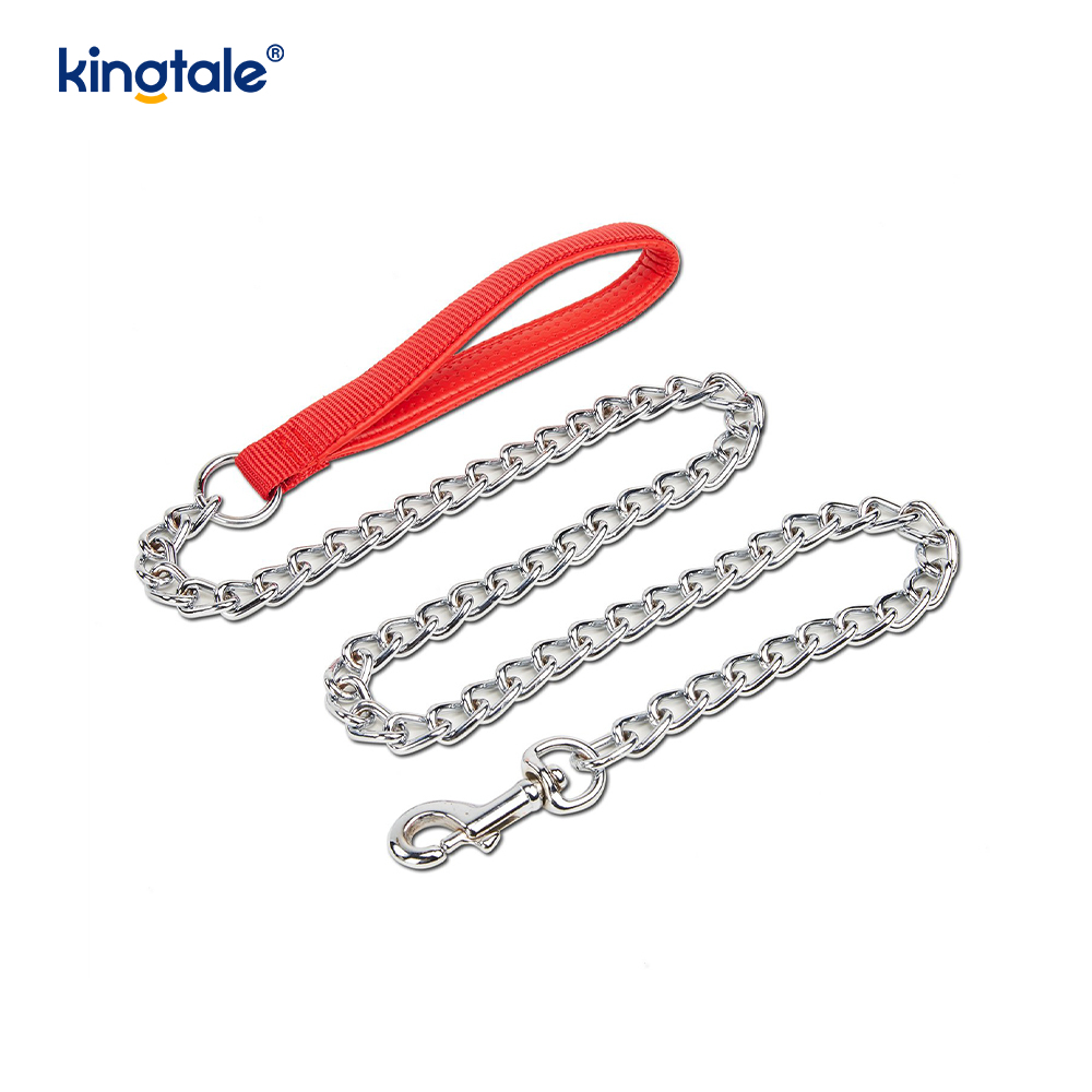 Custom Metal Heavy Duty Hundkedjeledning med skumhandtag för hundar