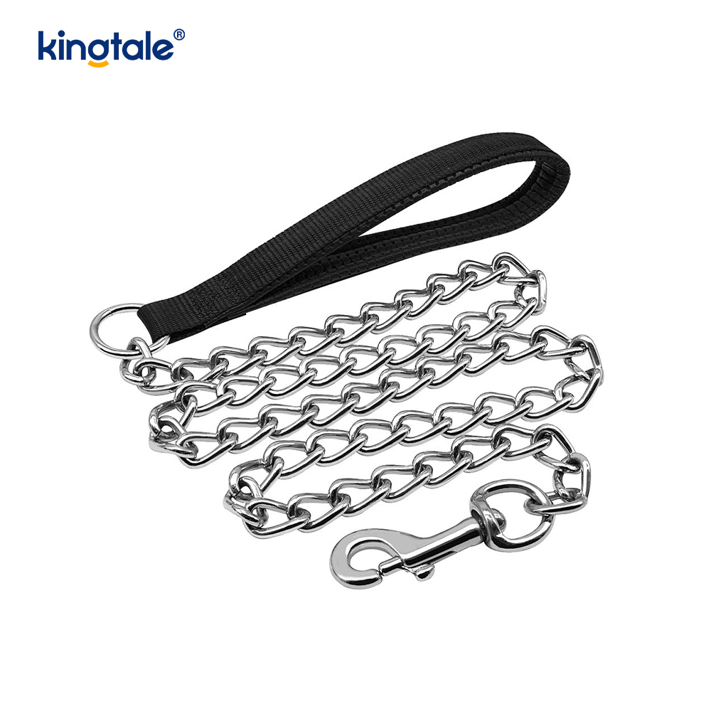 Custom Metal Heavy Duty Hundkedjeledning med skumhandtag för hundar