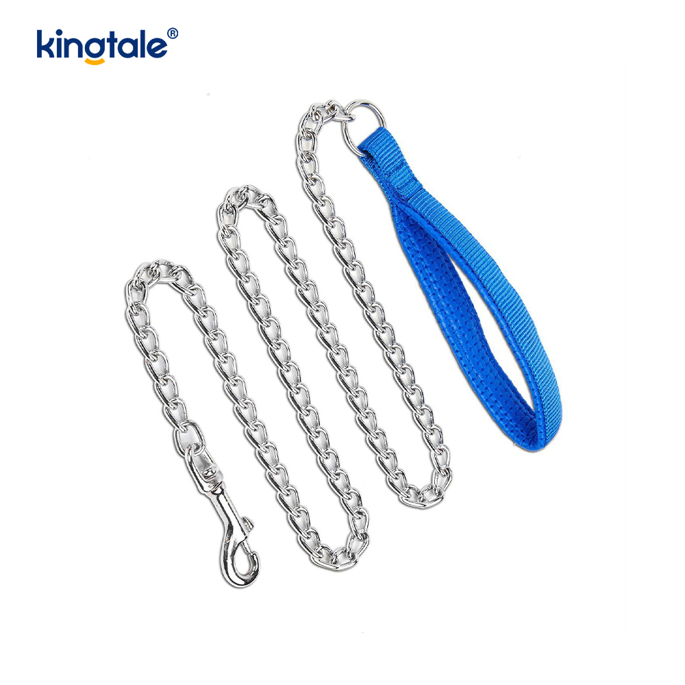 Custom Metal Heavy Duty Hundkedjeledning med skumhandtag för hundar