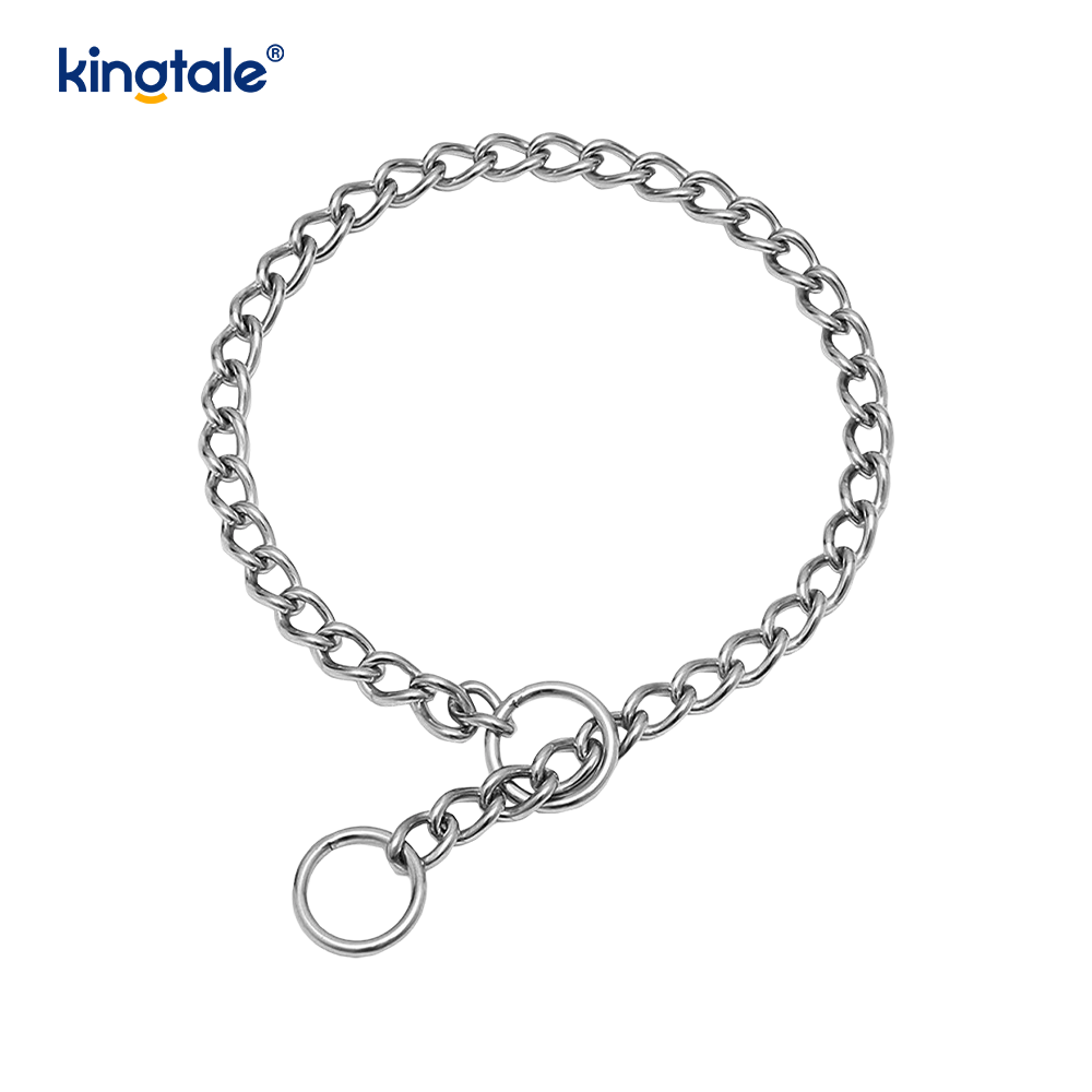 Metal Training Dog Choke Halsband Slip P Chain Tung kedja för hundar