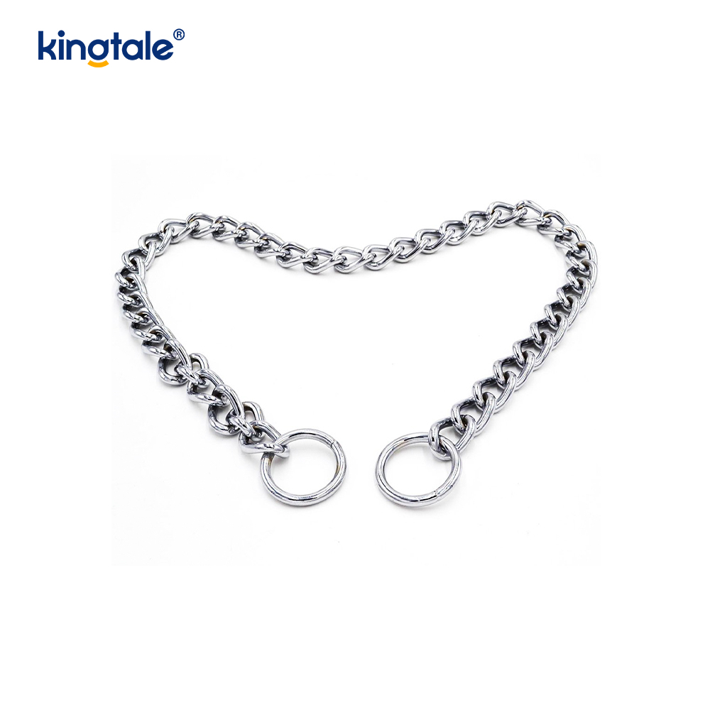 Metal Training Dog Choke Halsband Slip P Chain Tung kedja för hundar