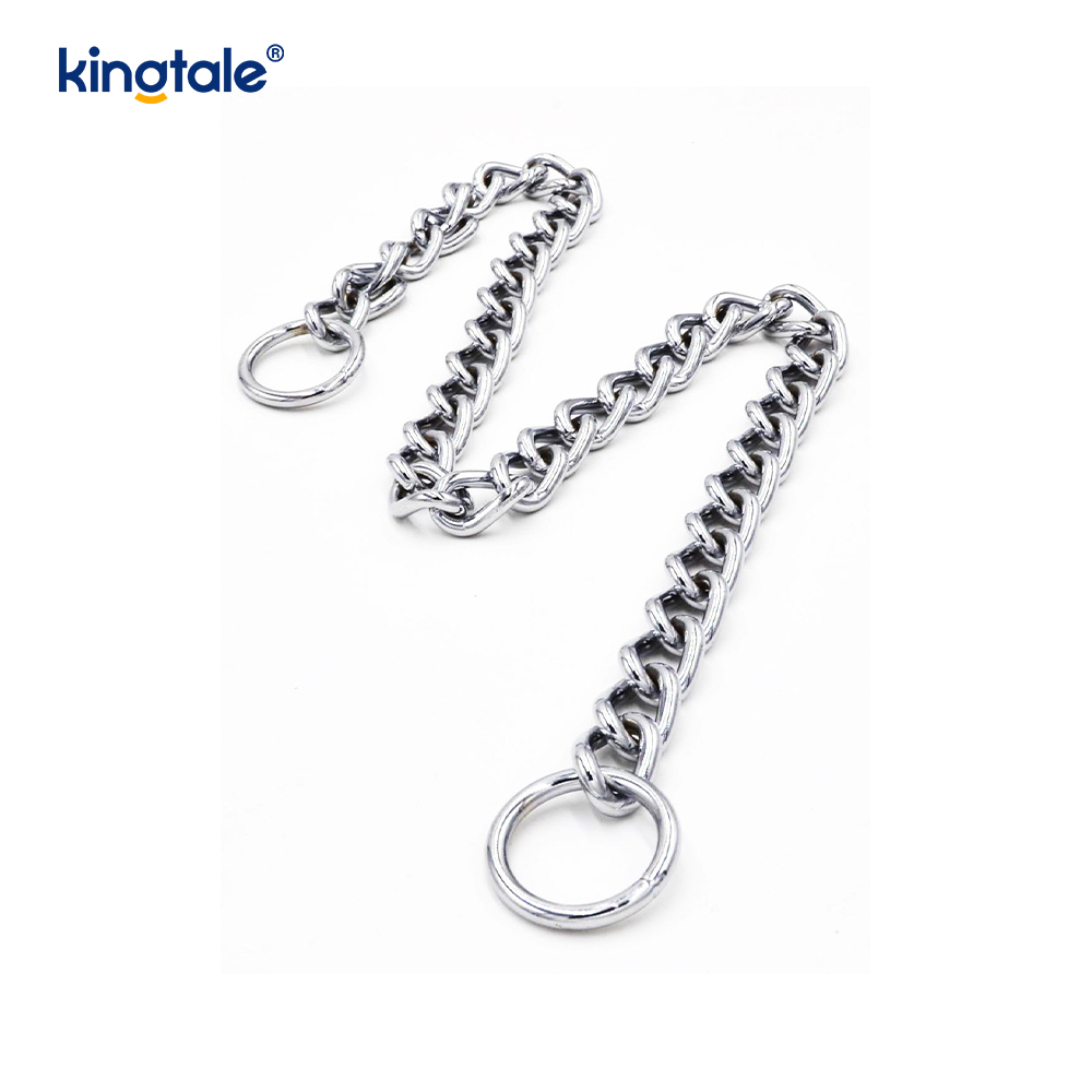 Metal Training Dog Choke Halsband Slip P Chain Tung kedja för hundar