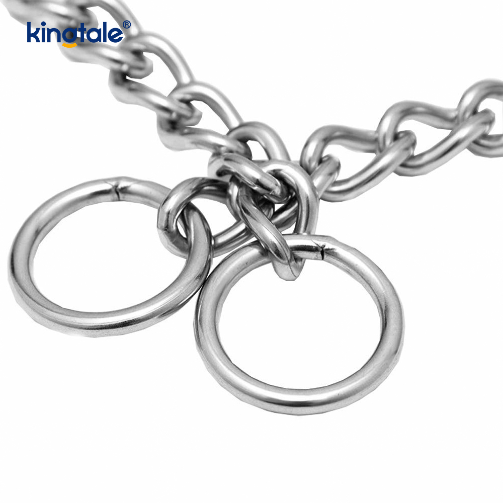 Metal Training Dog Choke Halsband Slip P Chain Tung kedja för hundar