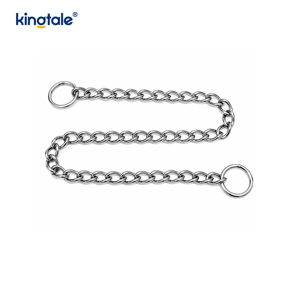 Metal Training Dog Choke Halsband Slip P Chain Tung kedja för hundar