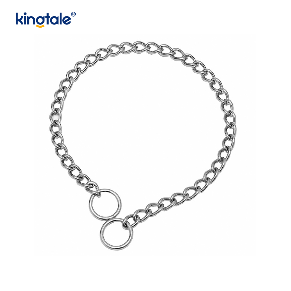 Metal Training Dog Choke Halsband Slip P Chain Tung kedja för hundar
