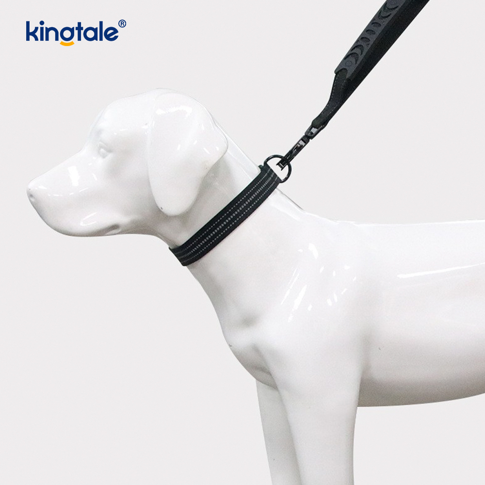 Reflekterande No Pull Heavy Duty Taktisk Hundhalsband koppel Bungee Leash