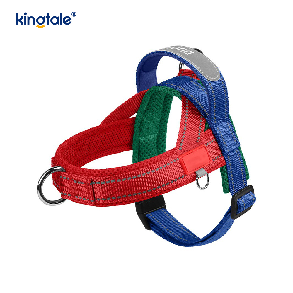 Anpassad grossist justerbar nylon reflekterande hund sele minst set