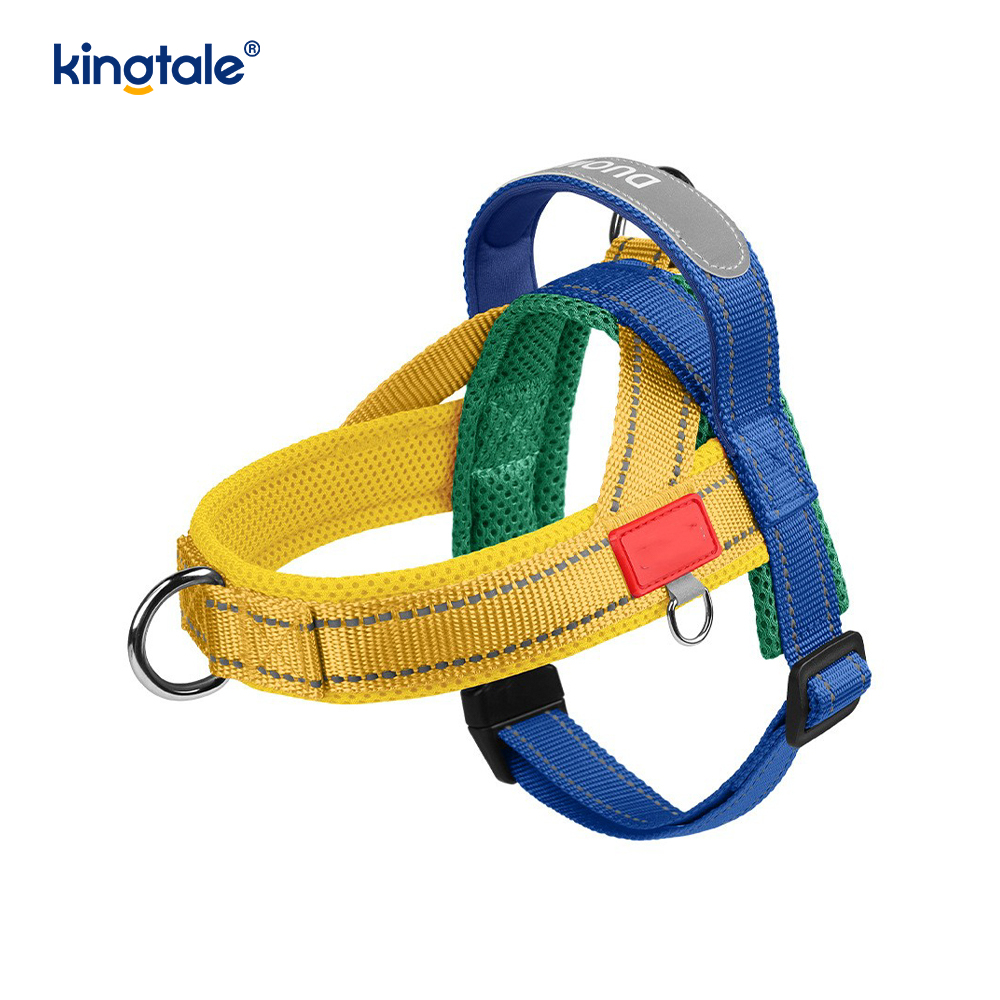 Anpassad grossist justerbar nylon reflekterande hund sele minst set