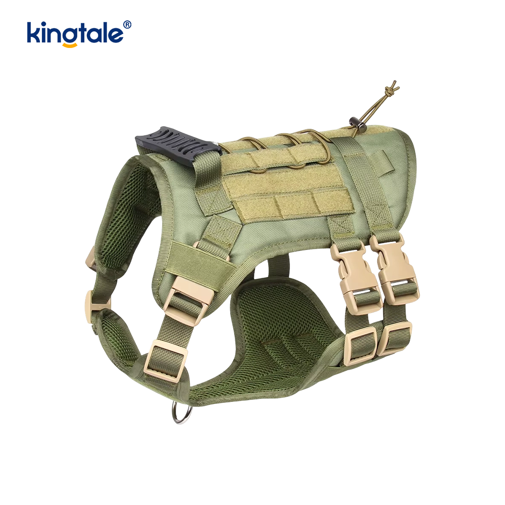 Skräddarsydd Heavy Duty Large Vest Mesh Andningsbar justerbar hundsele