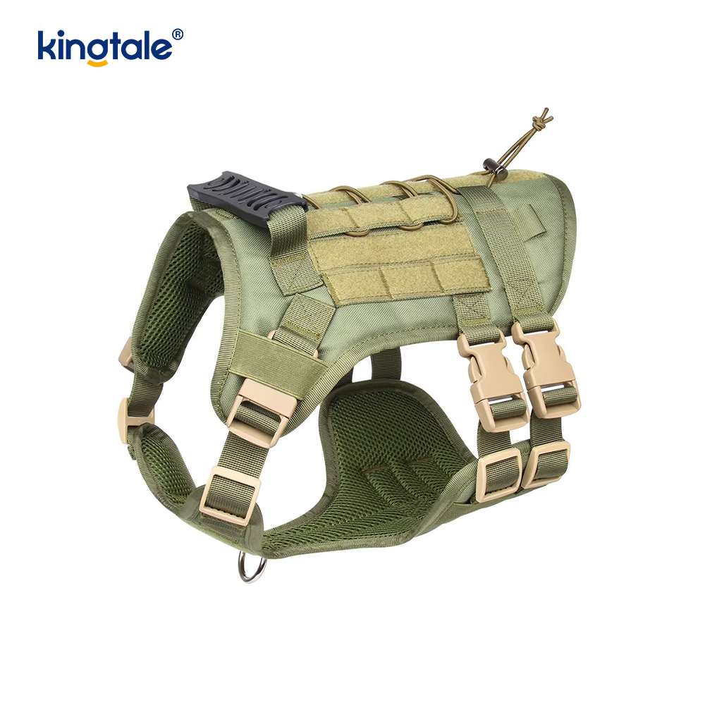 Skräddarsydd Heavy Duty Large Vest Mesh Andningsbar justerbar hundsele