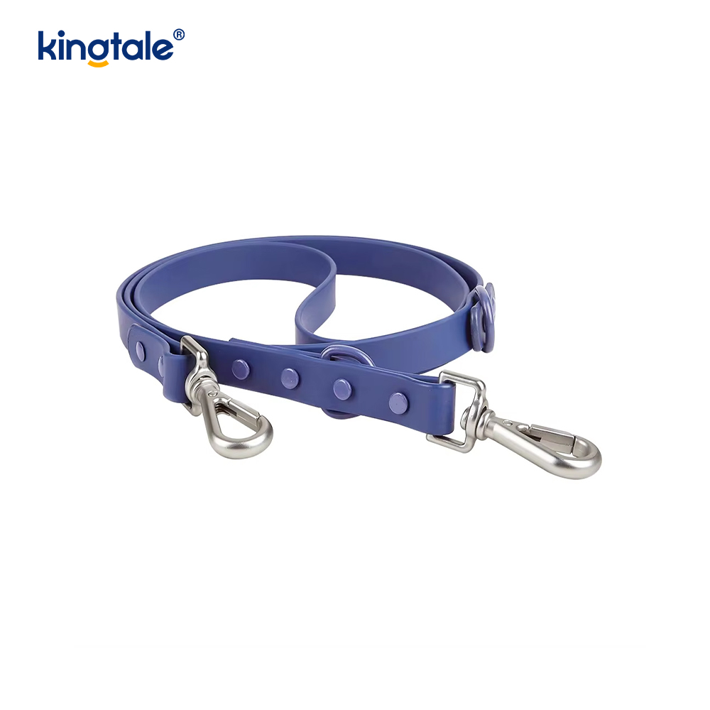 Anpassad moderiktig lätt vattentät pvc hundsele koppelhalsband