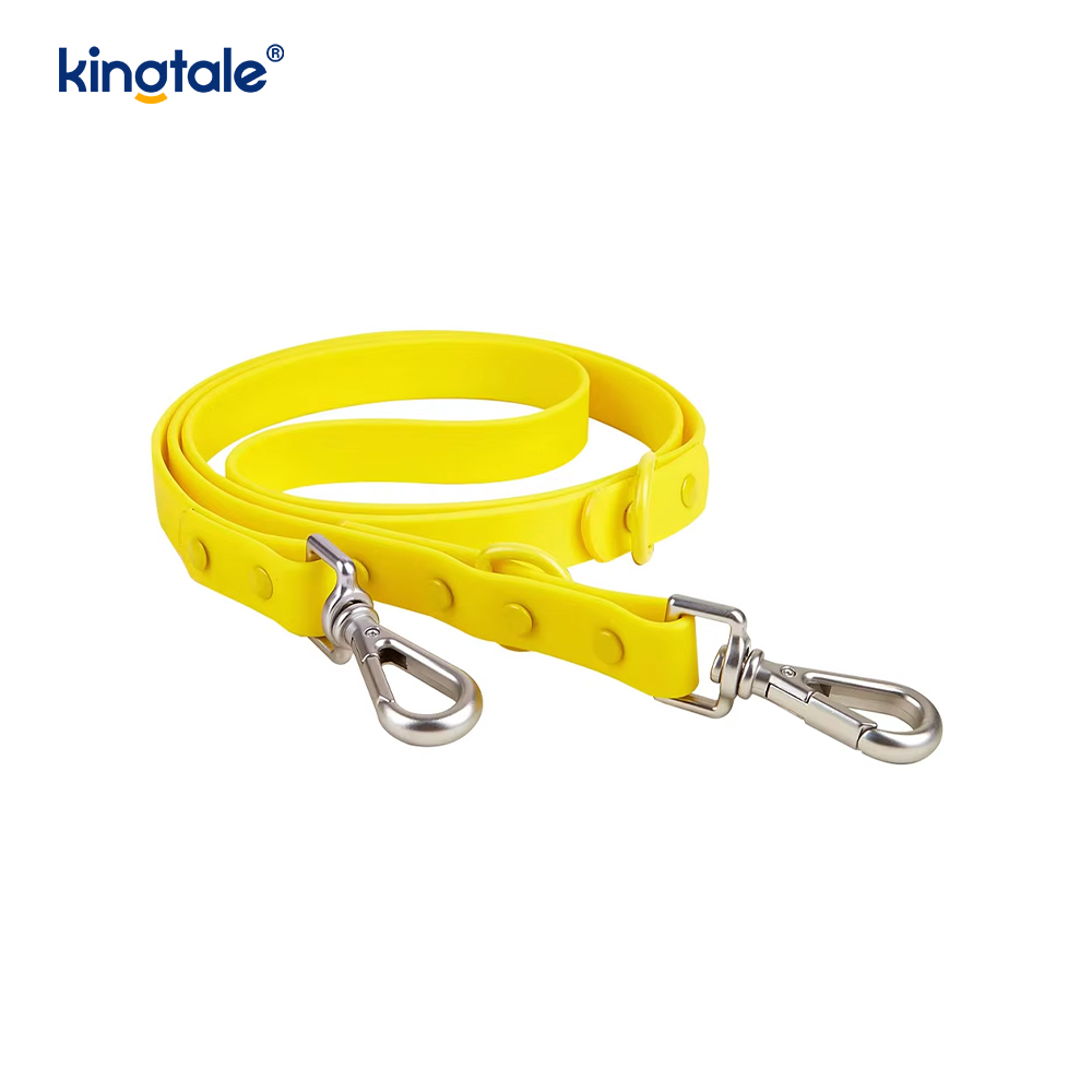 Anpassad moderiktig lätt vattentät pvc hundsele koppelhalsband