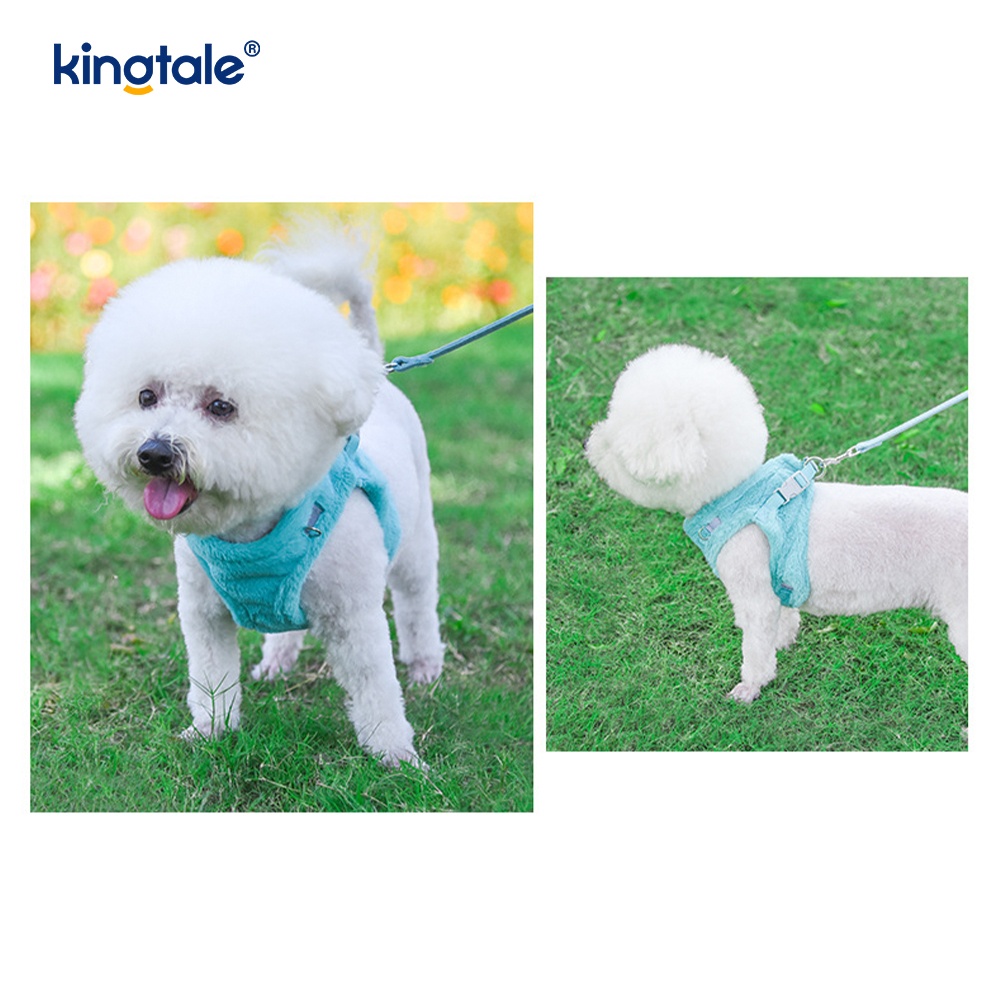 Plysch hundsele för sällskapsdjur Koppel Set Höst Walking Dogs Sele Väst