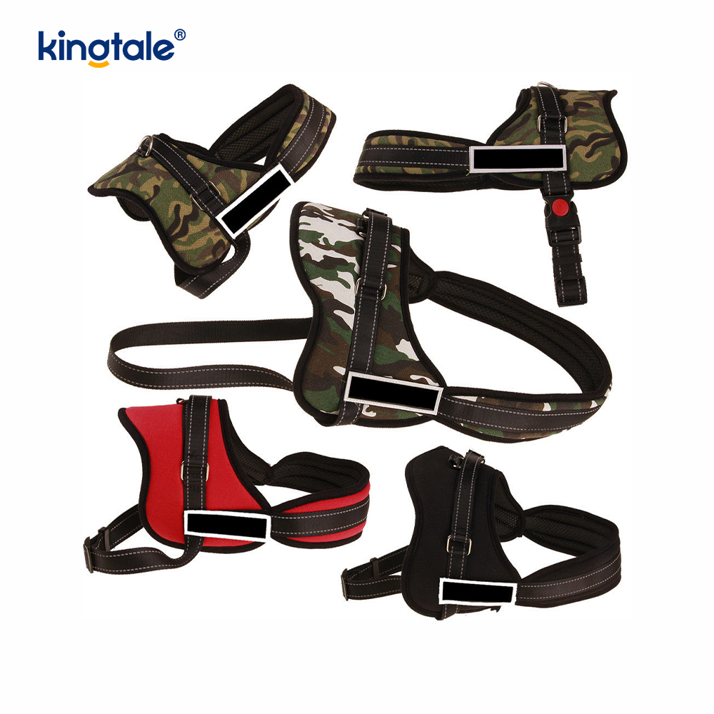 No Pull Buckle Service Dog Sele för medelstora och stora hundar