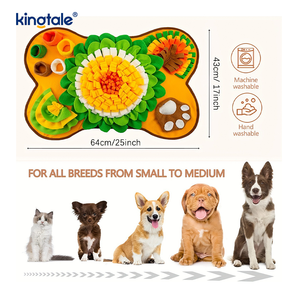 Pet Snuffle Mat för hundar Interactive Feed Puzzle