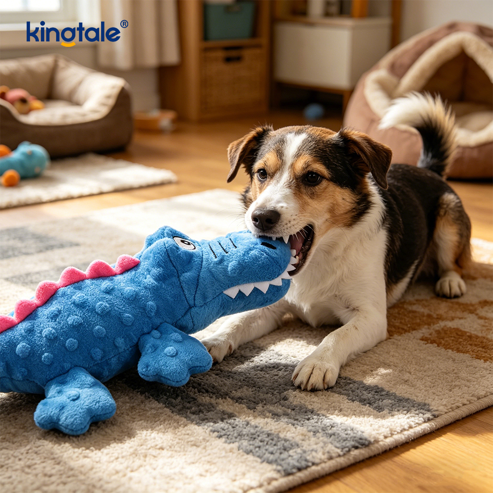 Crocodile Voice Plysch Pet Chew Toy för hund