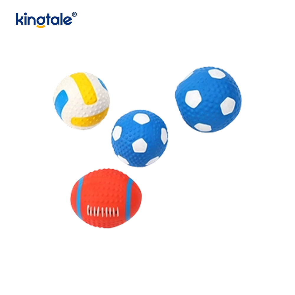 Latex Squeaky Pet Toys (fotboll, fotboll, volleyboll)