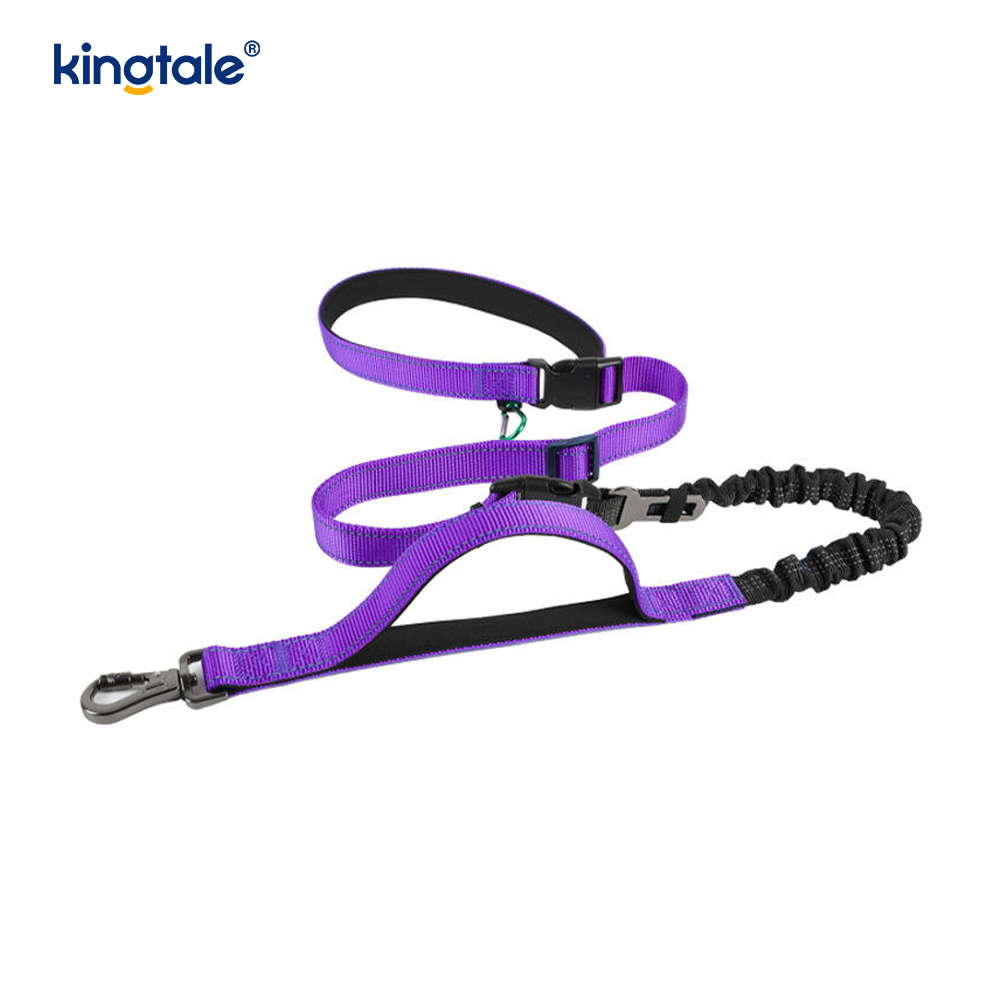 Reflekterande Crossbody Hands Free Hundkoppel Pet Halsband