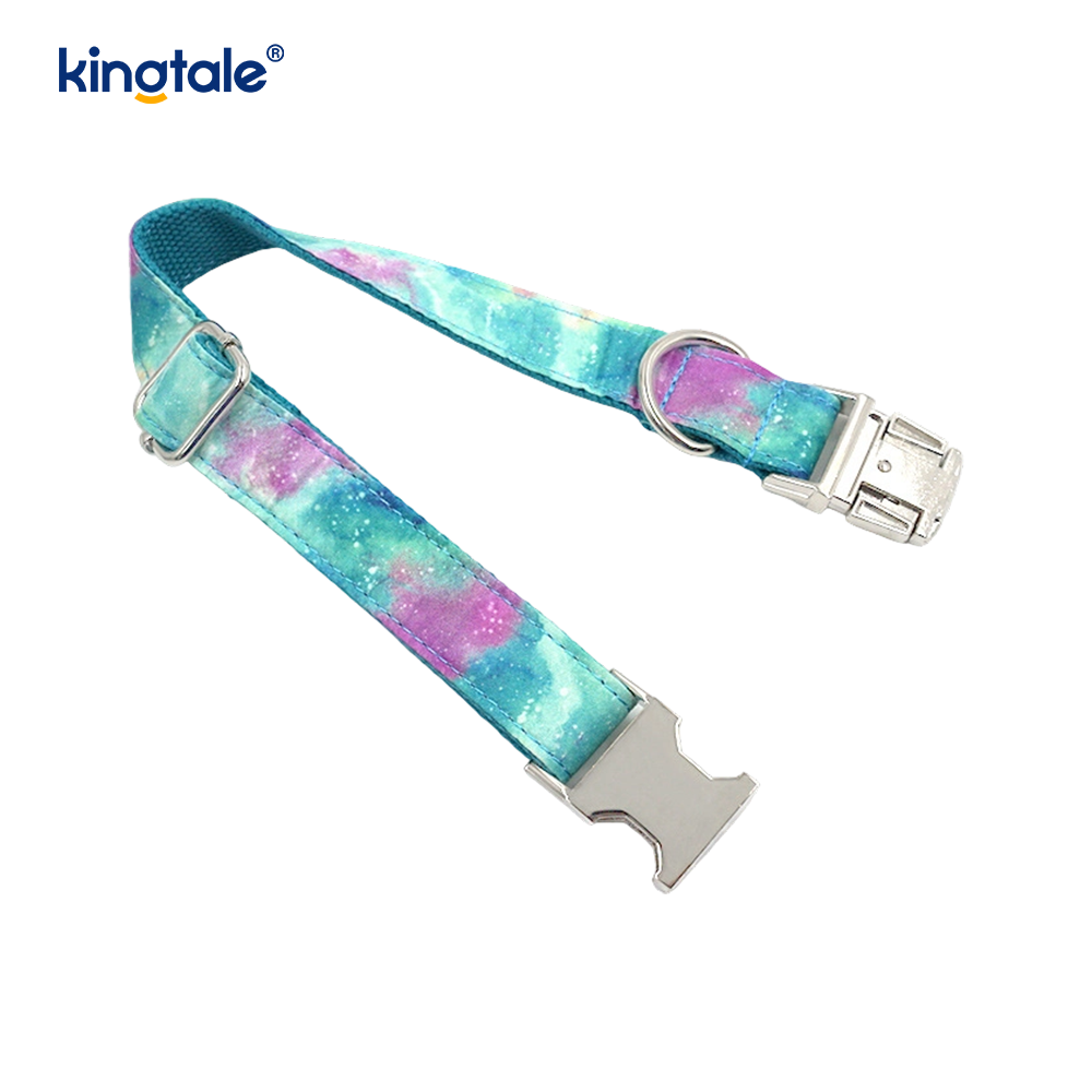 Drömmande Starry Sky Pet Halsband Amazon-stil hundhalsband koppel