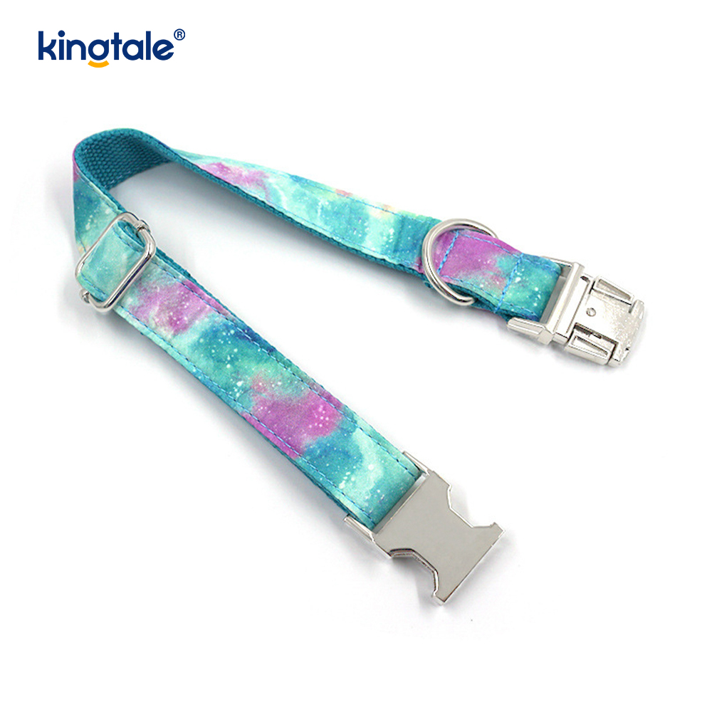Drömmande Starry Sky Pet Halsband Amazon-stil hundhalsband koppel