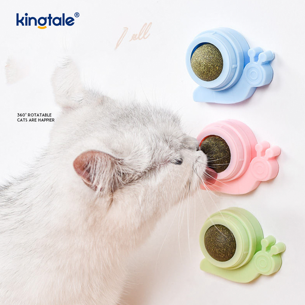 Snigel Roterande Kattmynta Ball Molarer Tandrengöring Treat Ball
