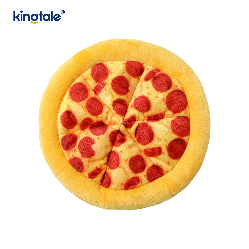 Roliga pipiga tuggleksaker för husdjur — Pizza och munk