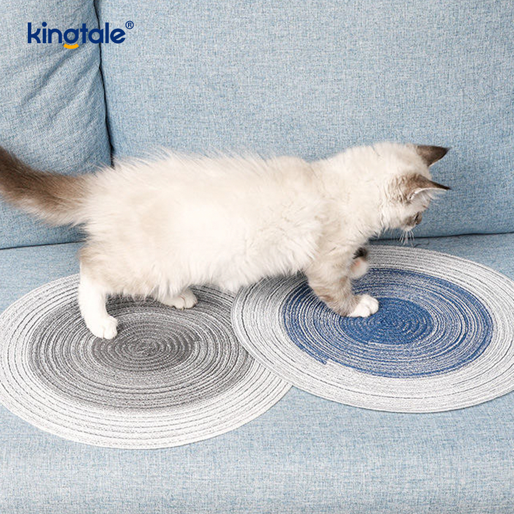 Naturlig Sisal Cat Scratcher Matta Horisontell Cat Golv Scratch Pad Matta