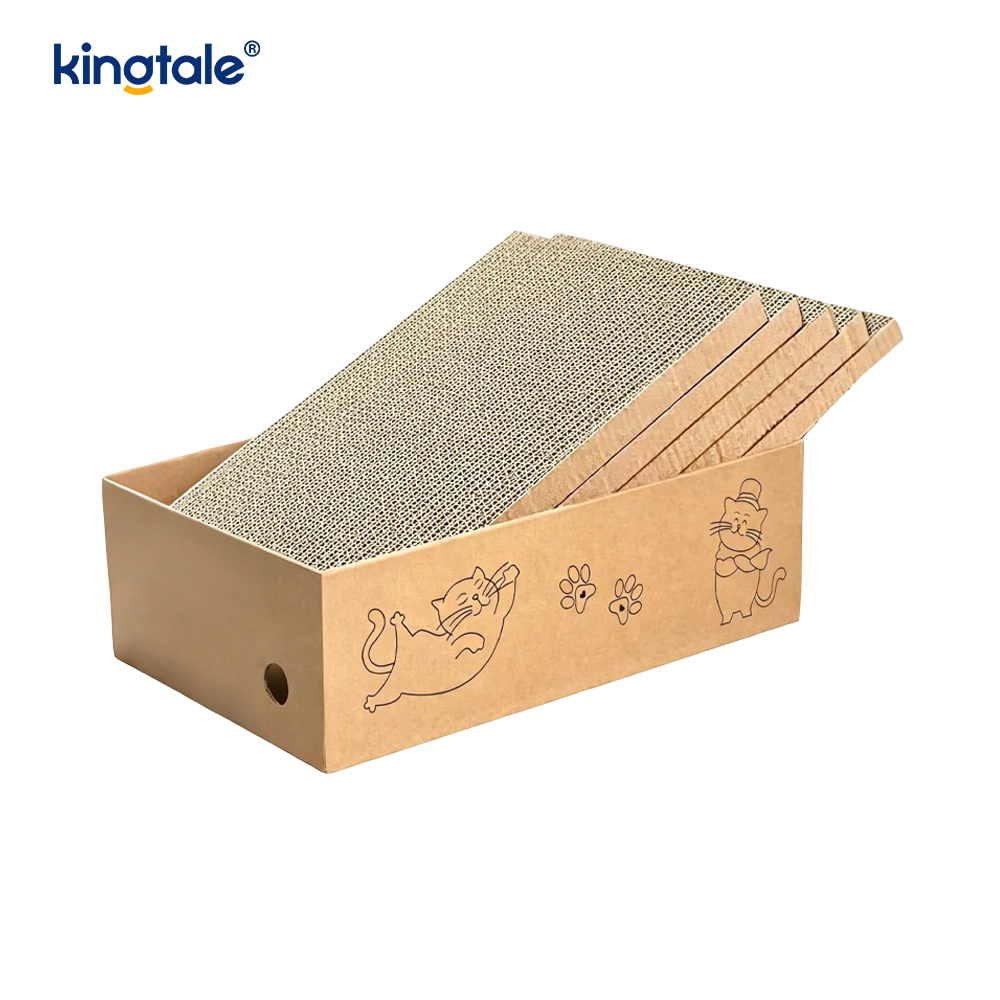 5 förpackningar i 1 Cat Scratch Pad med box Lämplig för katter