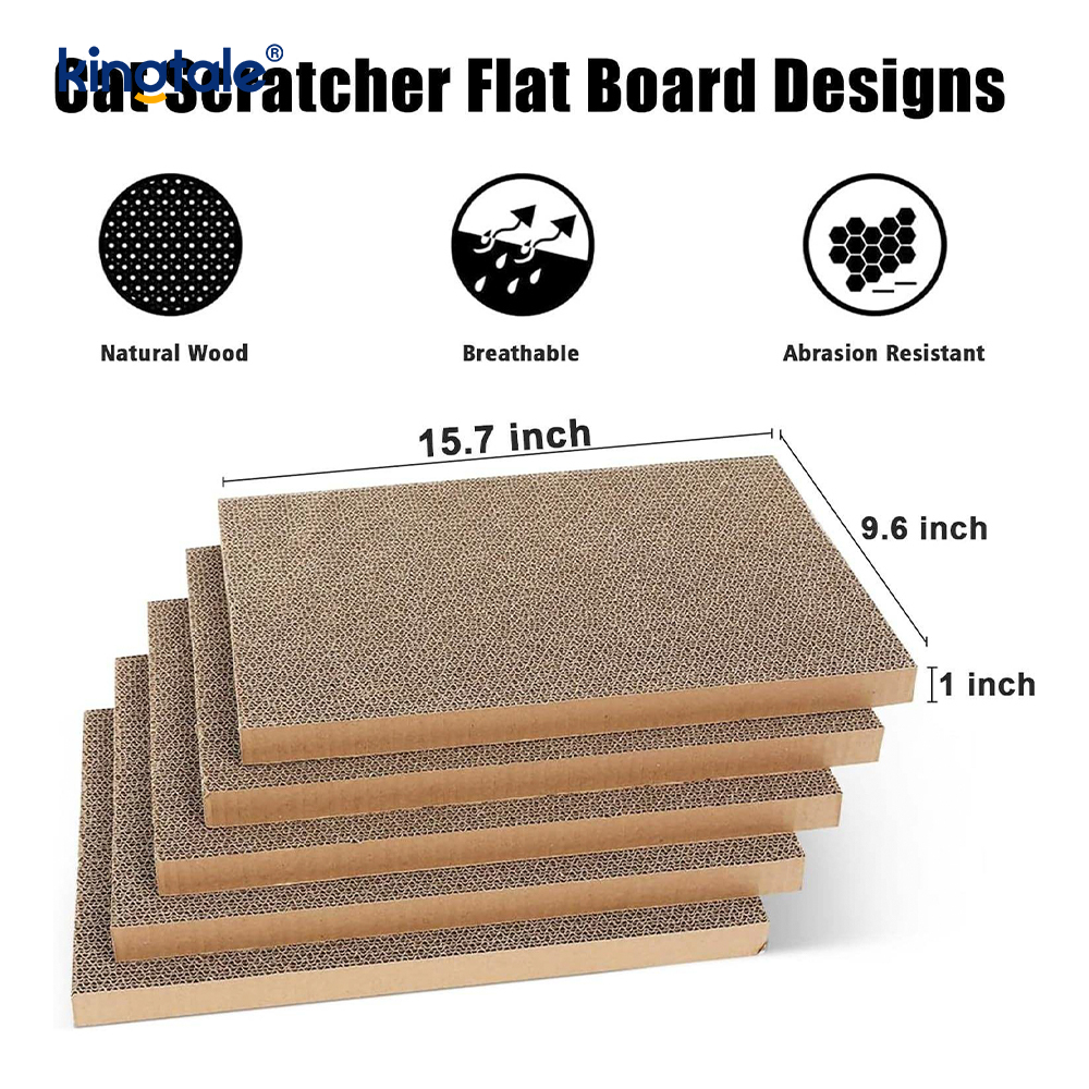5 förpackningar i 1 Cat Scratch Pad med box Lämplig för katter