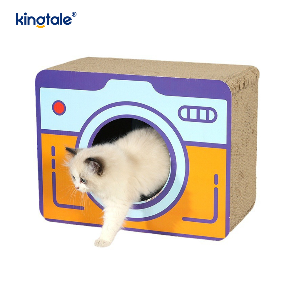Wellpapppapper Cat Scratcher inomhusleksak med kattmynta