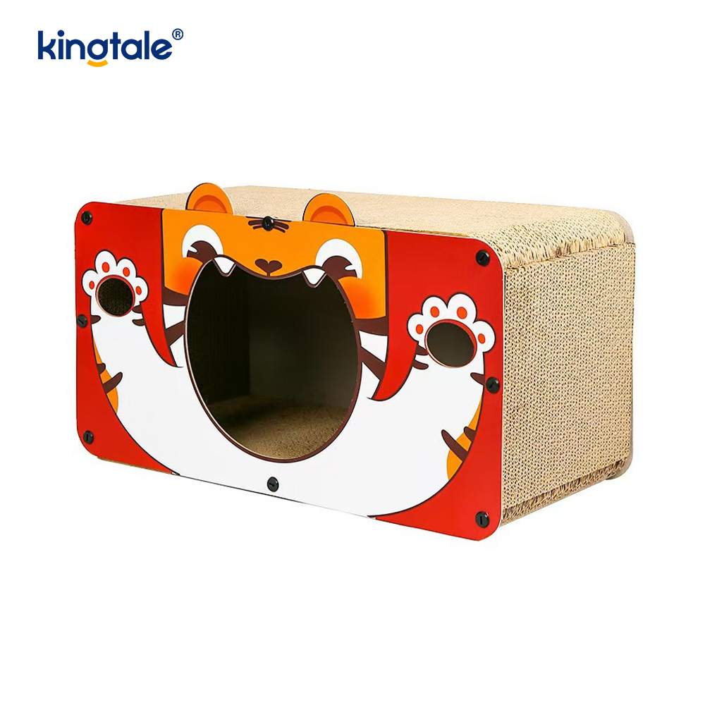 Wellpapppapper Cat Scratcher inomhusleksak med kattmynta