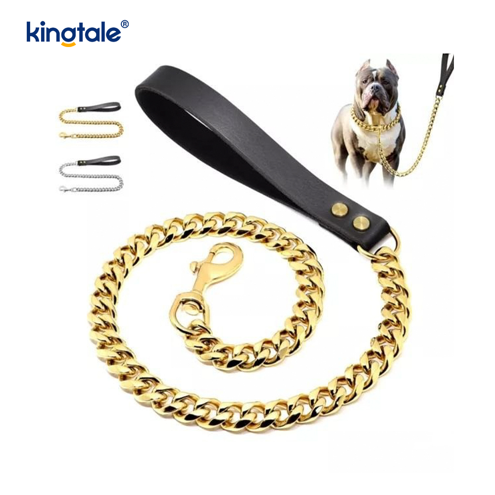 Heavy Duty Chain Hundkoppel Metall Flerfärgad Pet Dog Walking Chain koppel